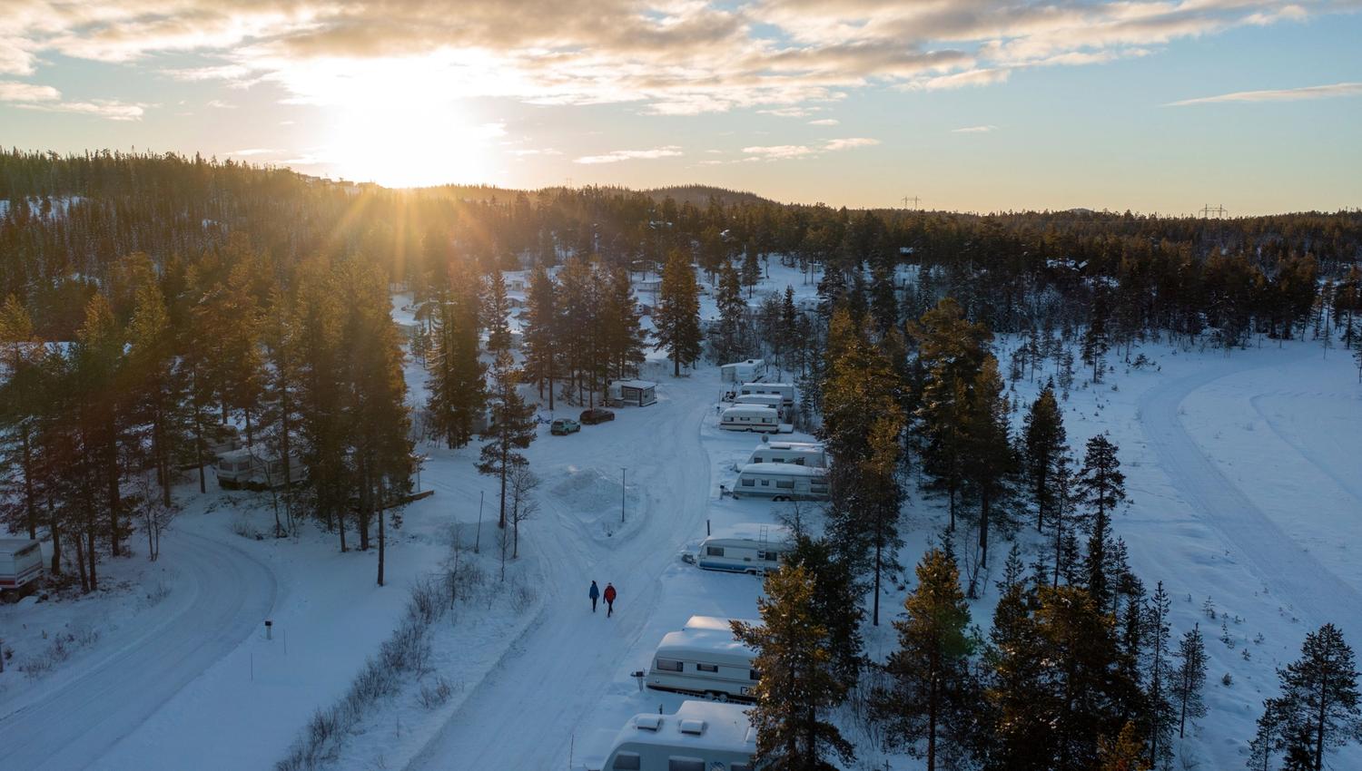 Vintercamping Lygna camping ski langrenn