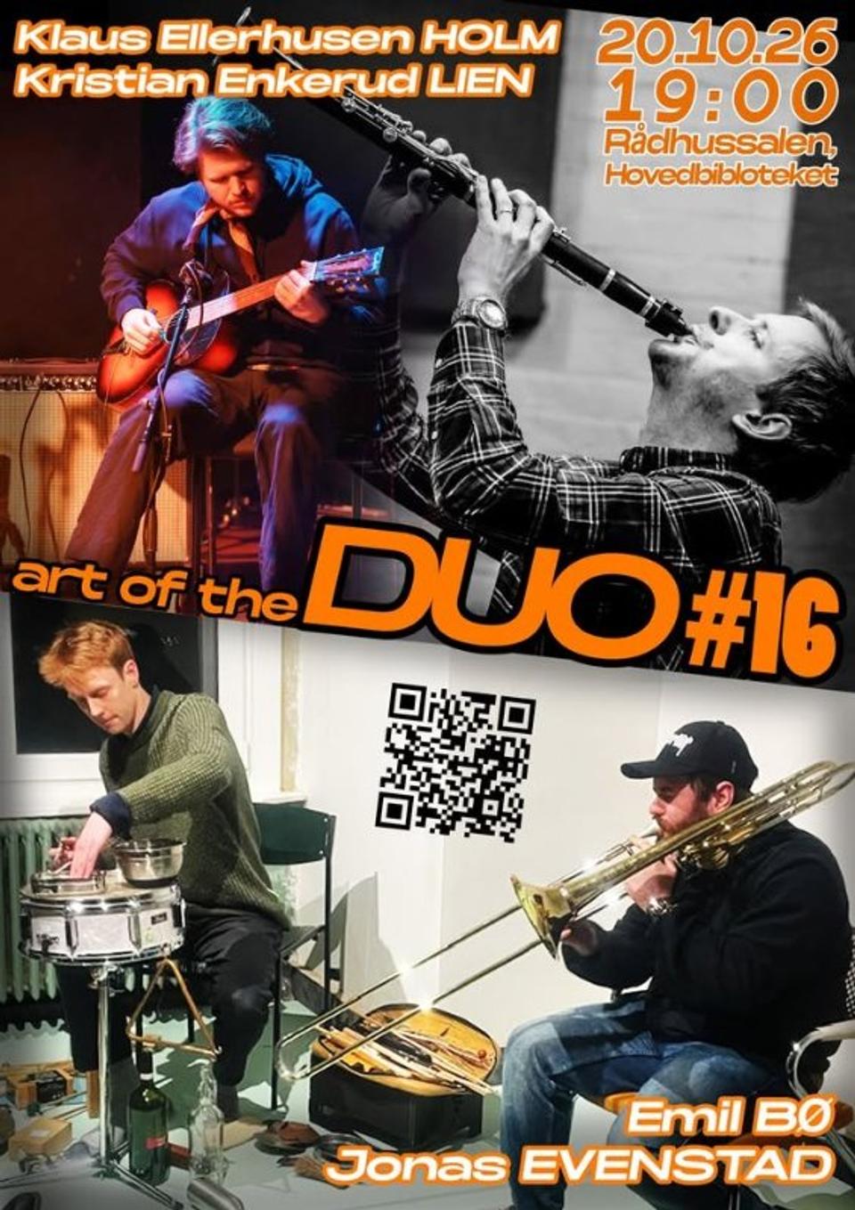 Konsert: DUO #16: BÖVENSTADT & KLAUS ELLERHUSEN HOLM / KRISTIAN ENKERUD LIEN