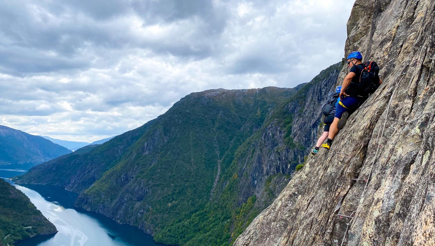 Via Ferrata Kyrkjeveggen in Åkrafjord.