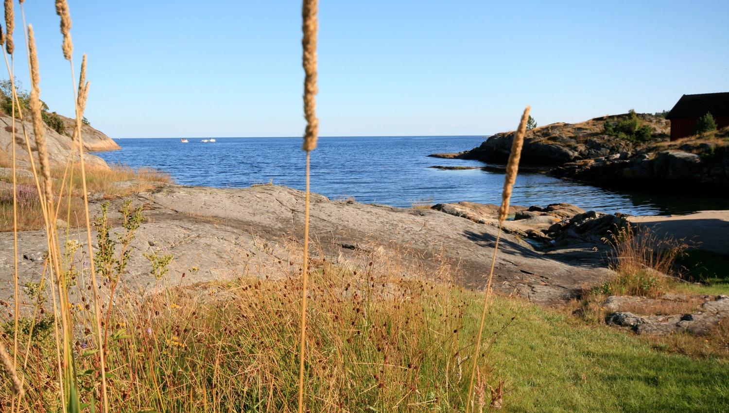 sjøutsikt fra Sandaa på Tromøy utendor Arendal