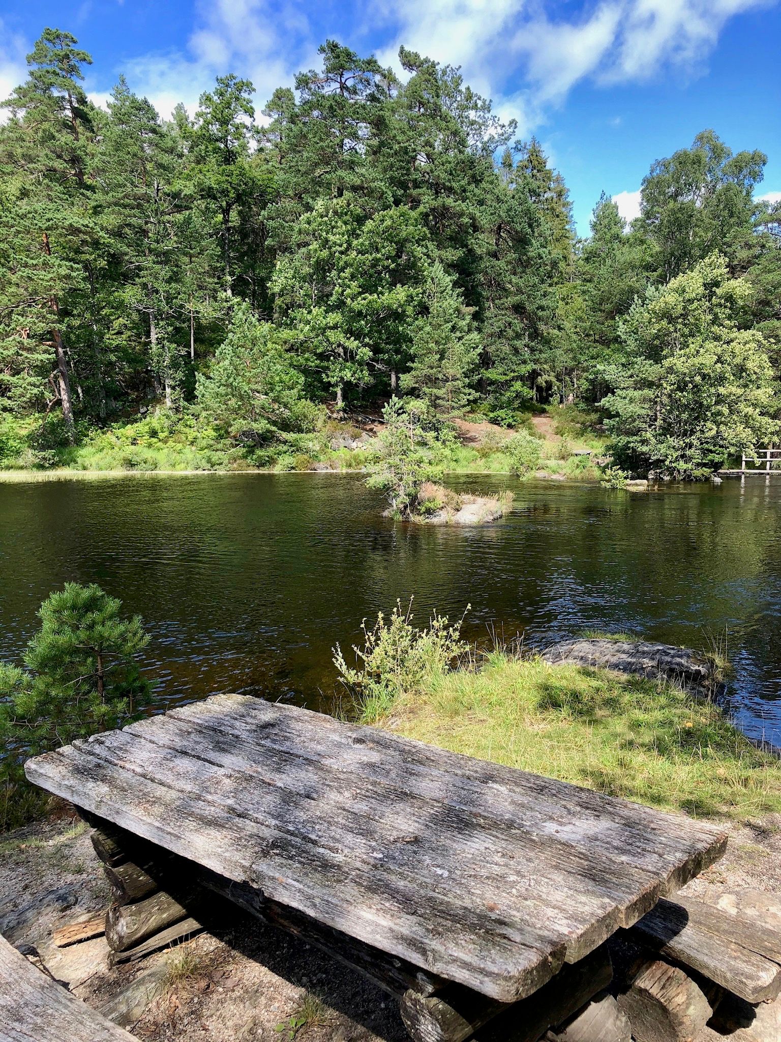Kaldvell rekreasjonsområde Lillesand tursti rasteplass