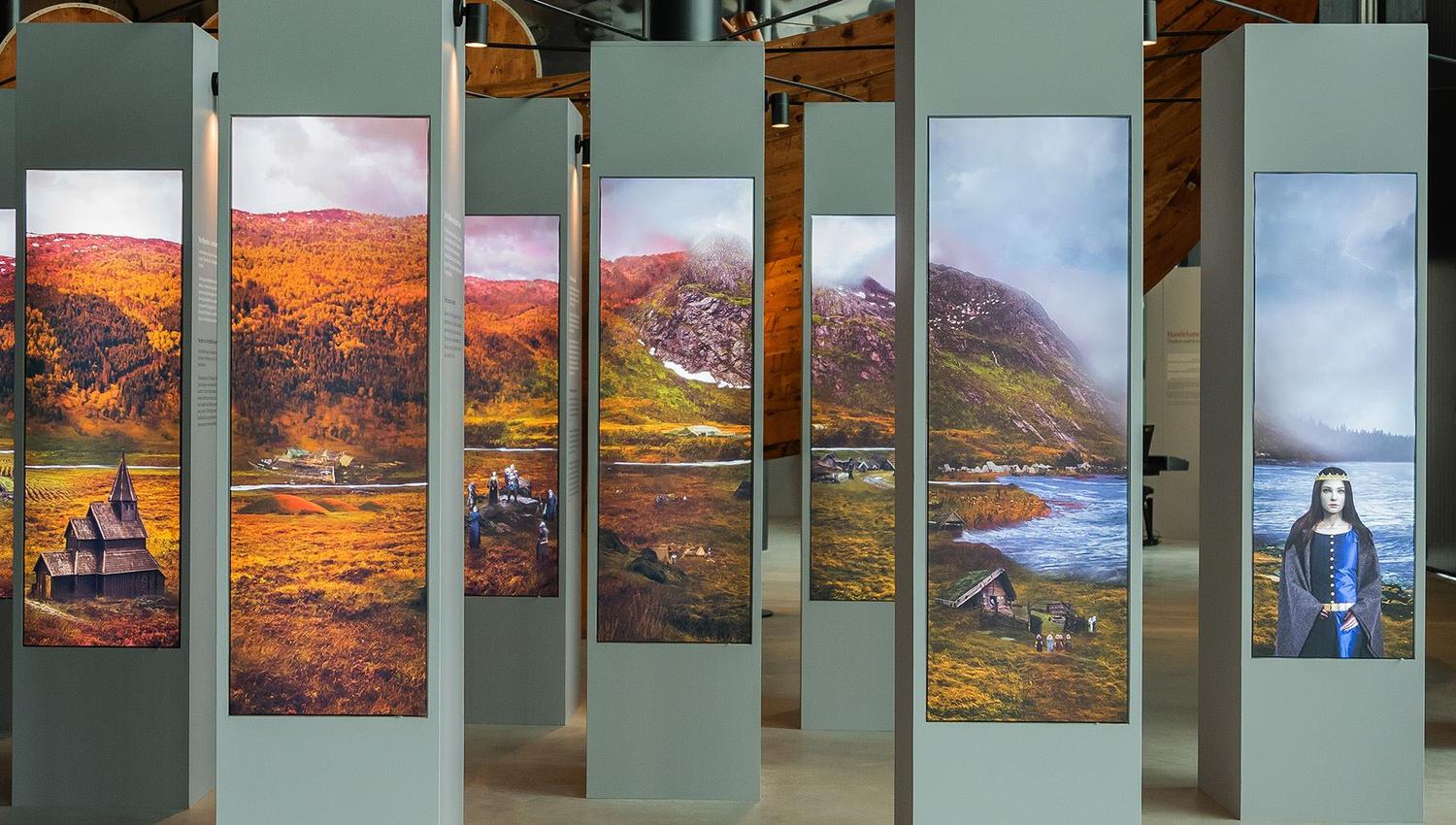 Modern and interactive exhibitions inside Sagastad Viking Center.