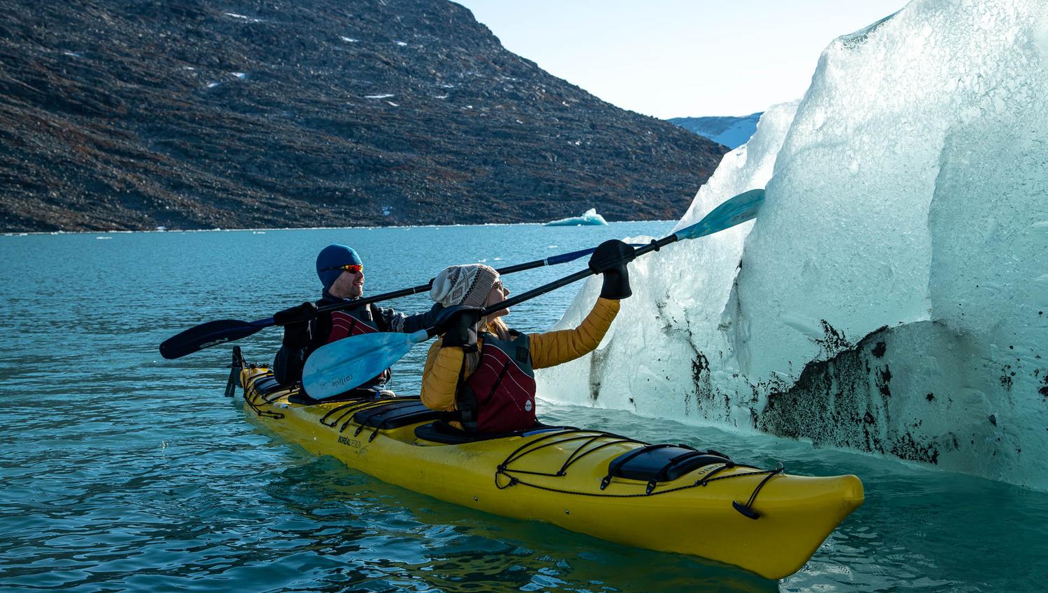 Kayak and Glacier Hike on Austdalsbreen