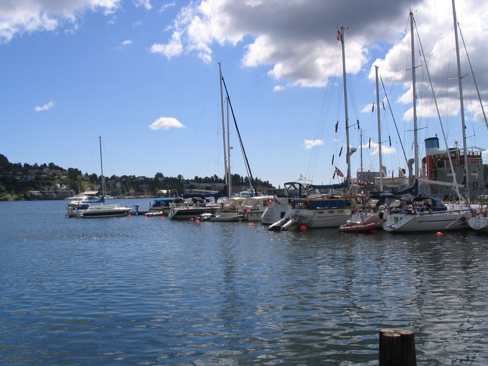 Small boats in the harbour