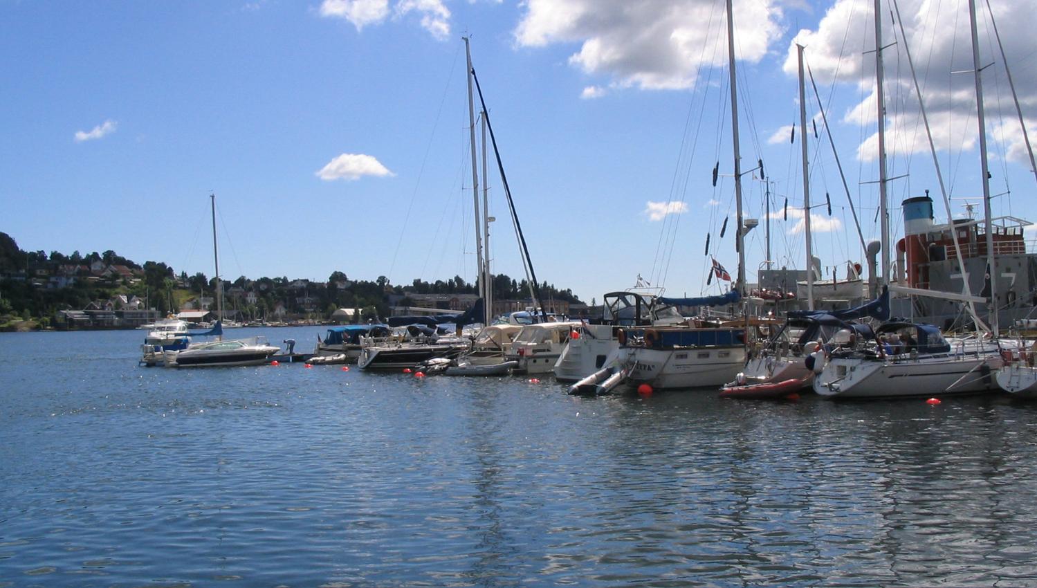 Small boats in the harbour