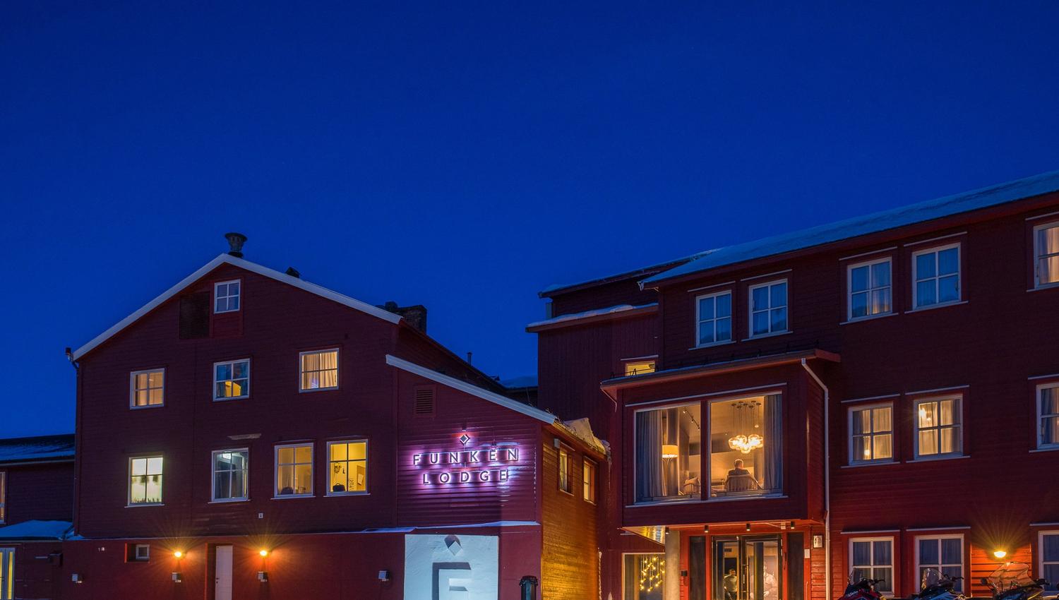 The hotel Funken Lodge seen from the outside