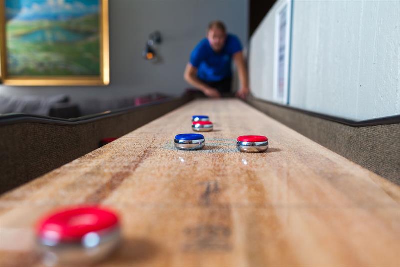 Shuffleboard på Bø Hotell