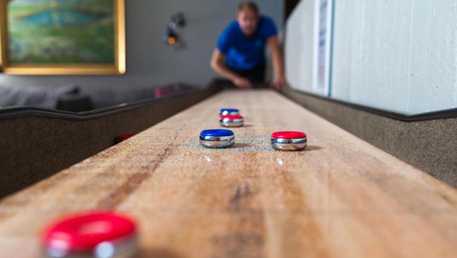 Shuffleboard på Bø Hotell
