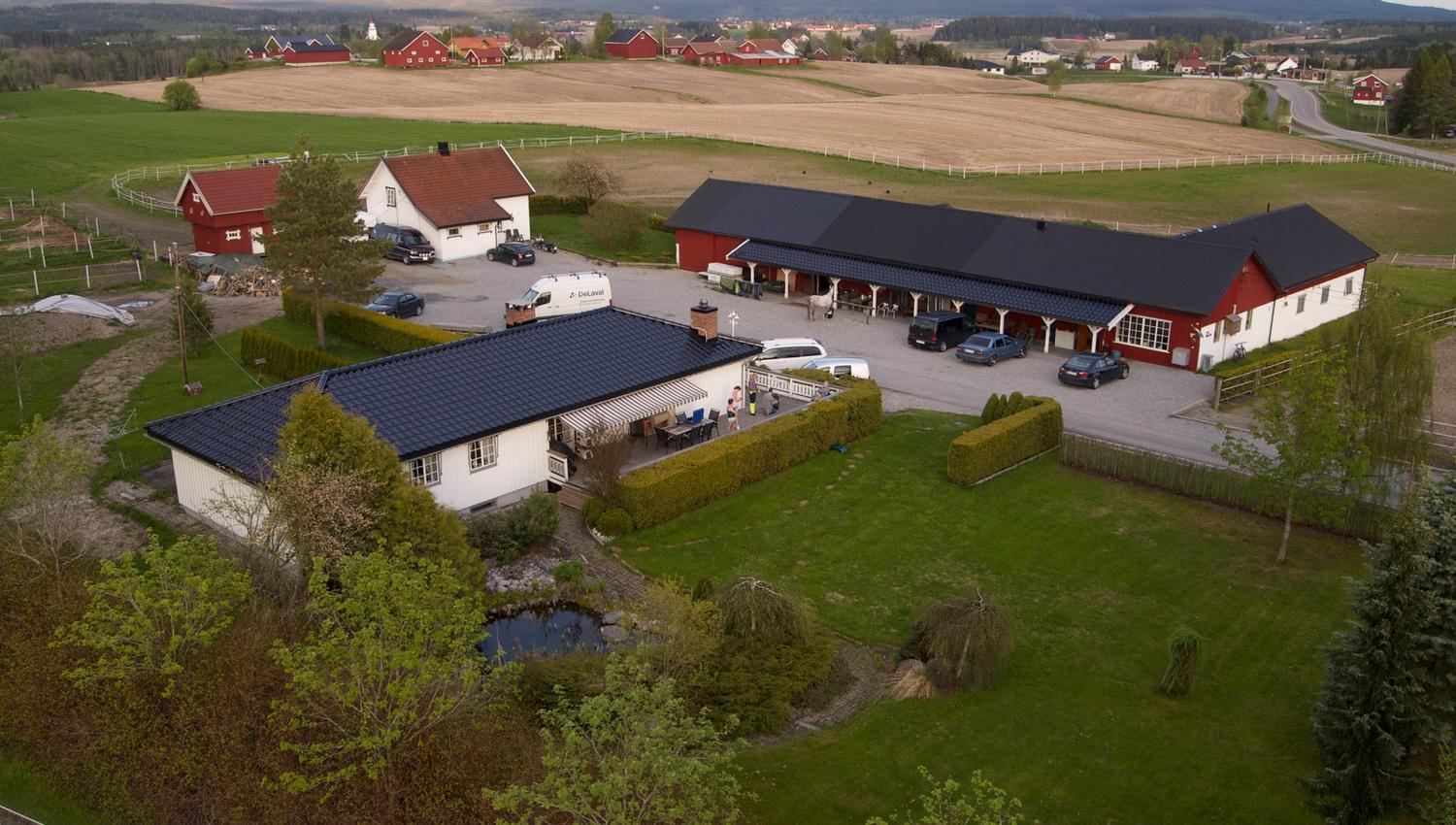 Oversiktsbilde over Høland Gaardsmotell