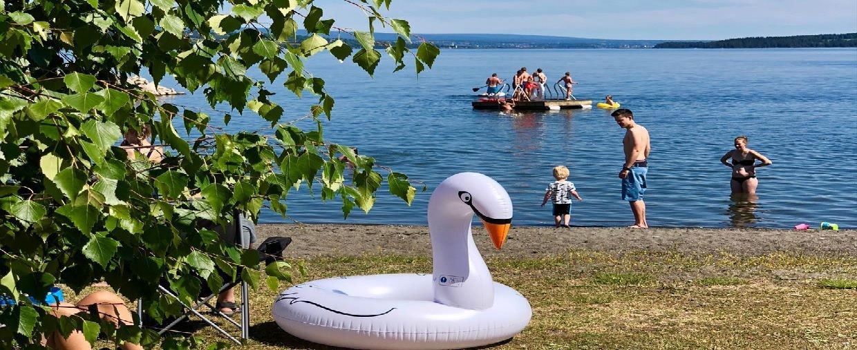 Hekshusstranda Camping in Østre Toten municipality