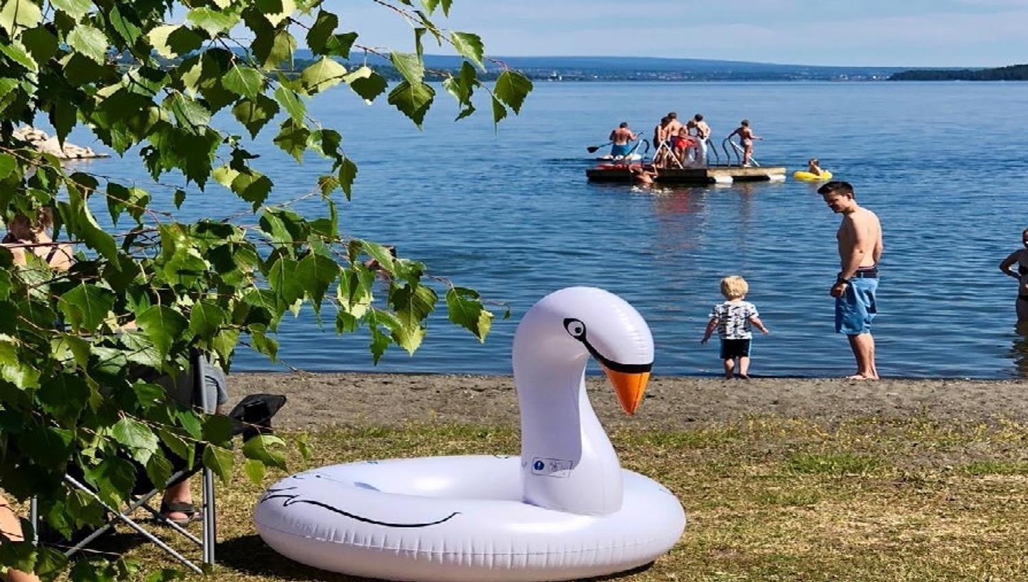 Hekshusstranda Camping in Østre Toten municipality