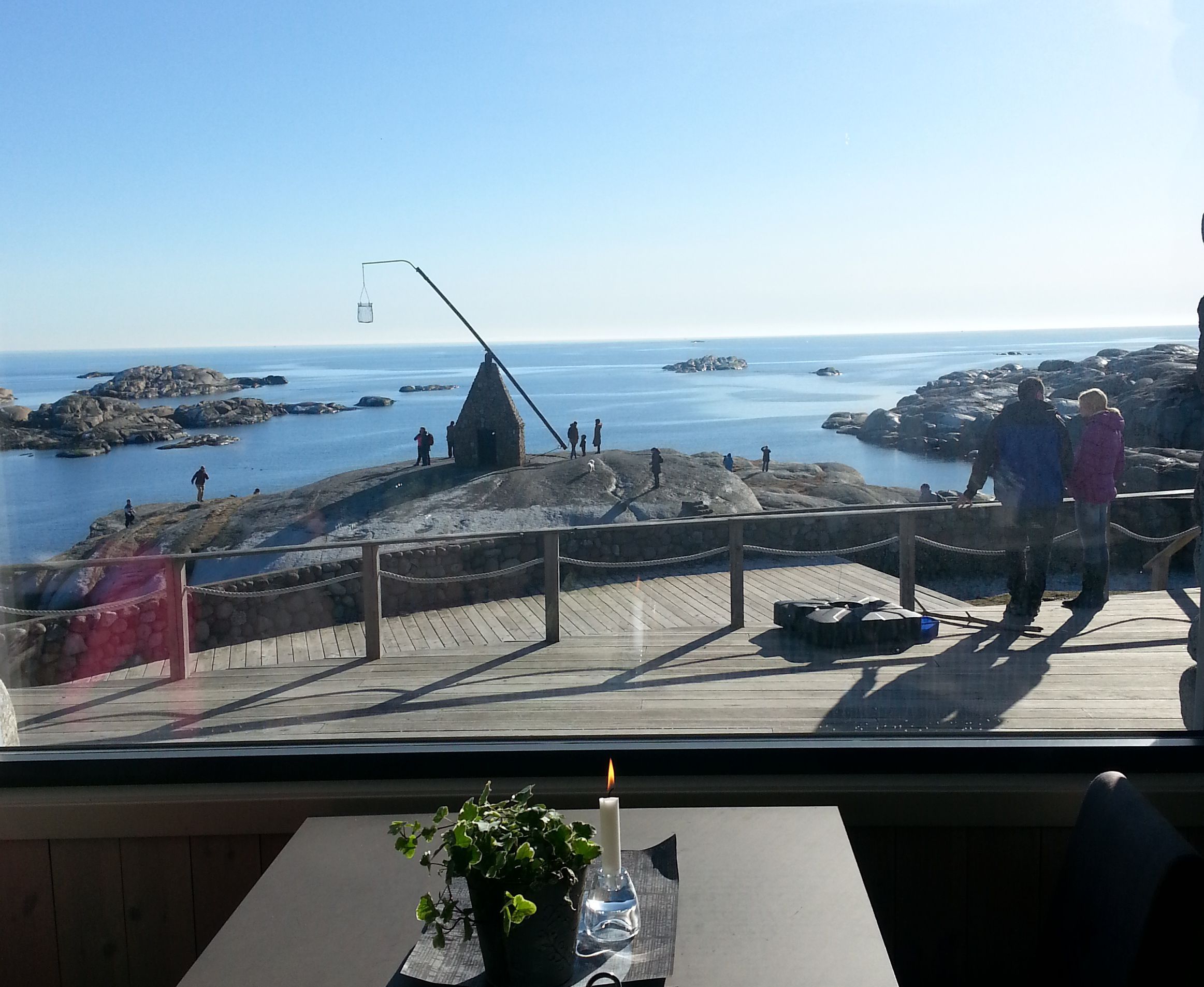The End of the World seen from the restaurant