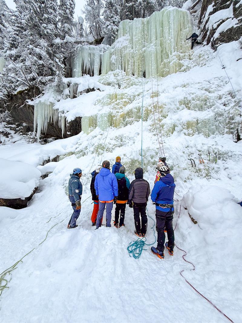 Ice climbing with Rjukan Adventure