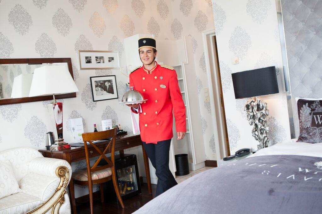 Serving in the room