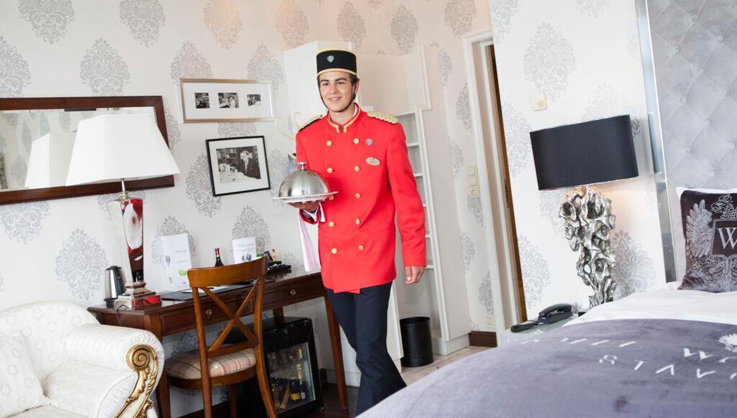 Serving in the room