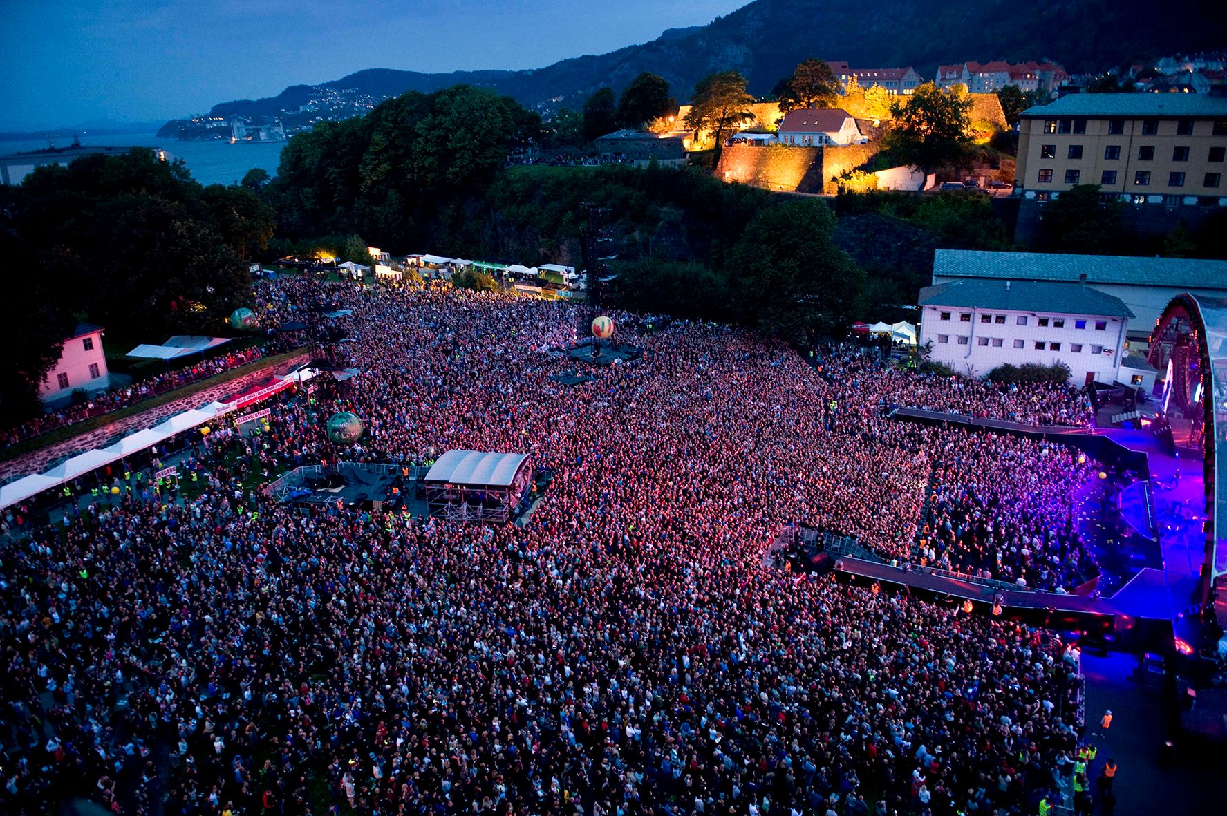 Bergenhus Fortress - during outdoor concert