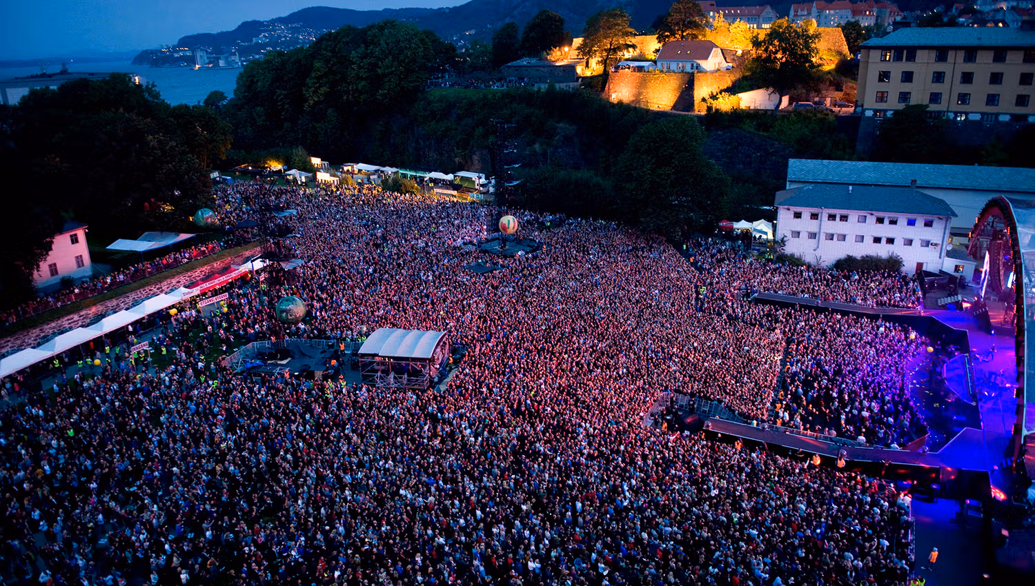 Bergenhus Fortress - during outdoor concert
