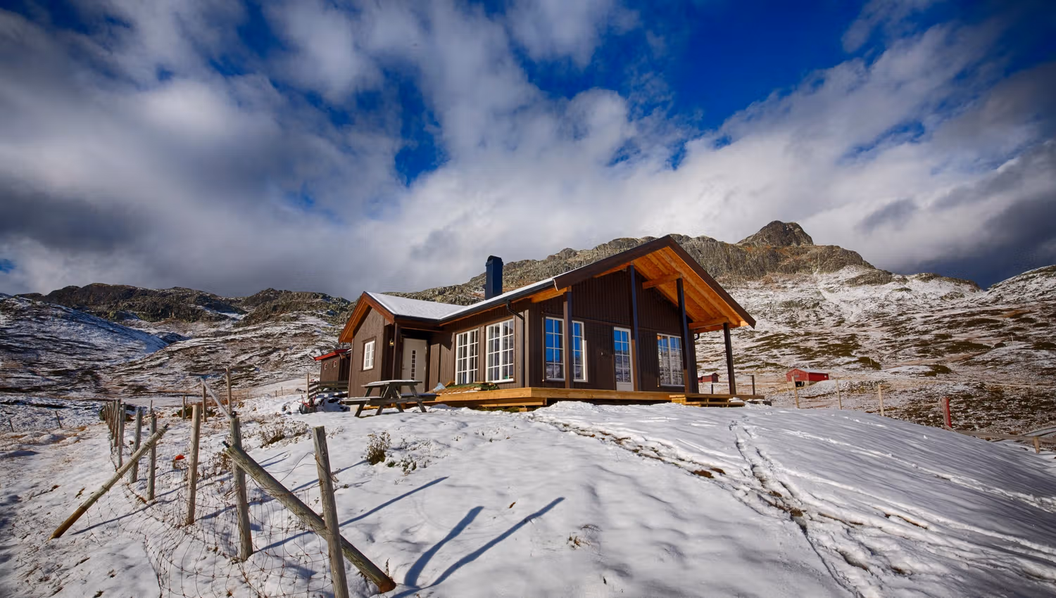 En av de flotte utleiehyttene til Beitostølen Booking Service, med flott beliggenhet på fjellet.