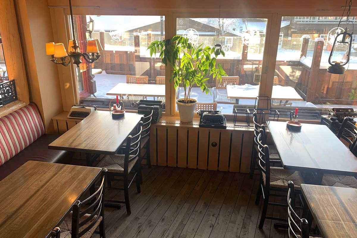 Interiøret på Peppes Pizza Beitostølen.