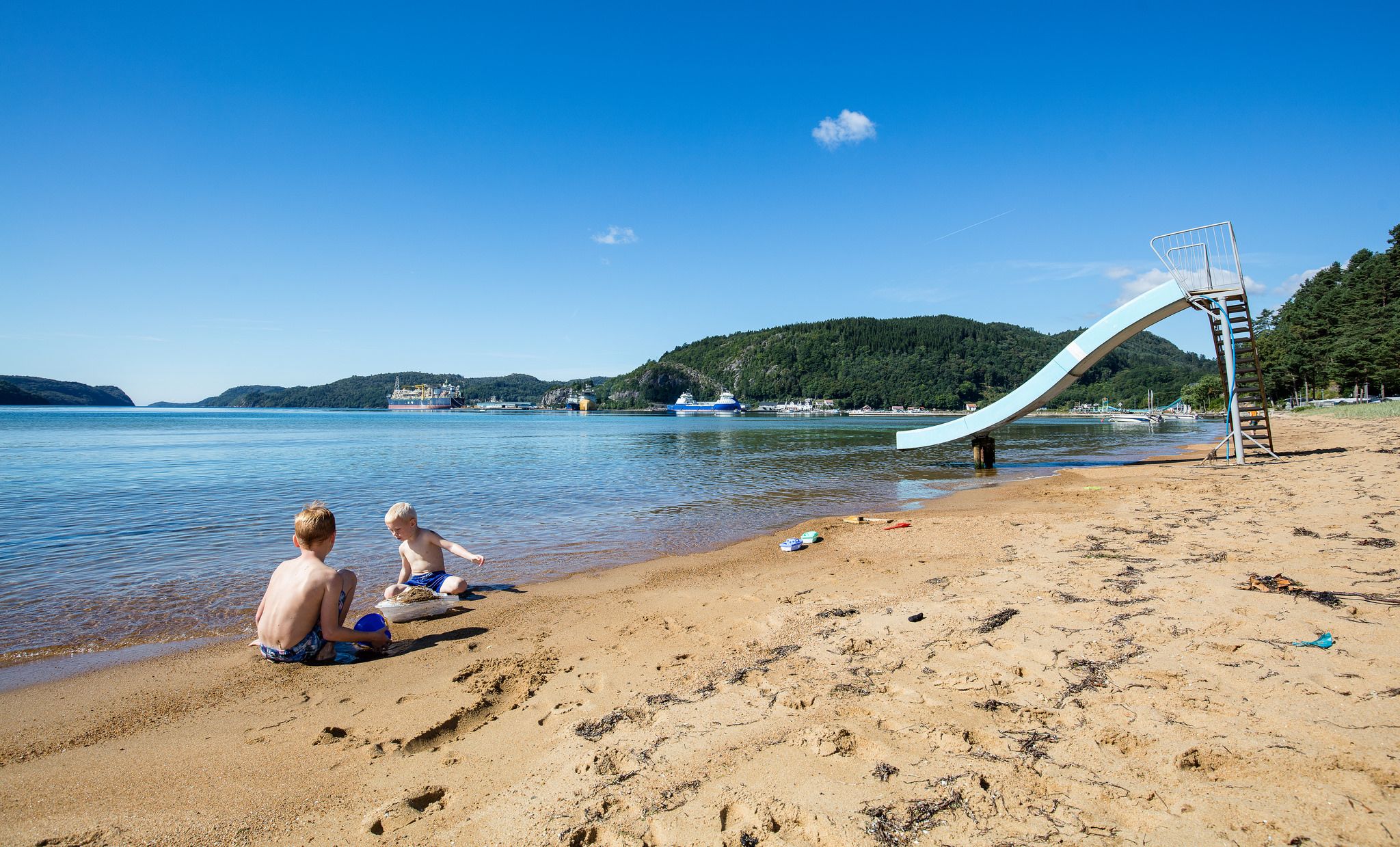 Rosfjordsanden beach in Lyngdal
