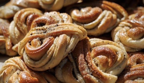 Detalj av kanelboller