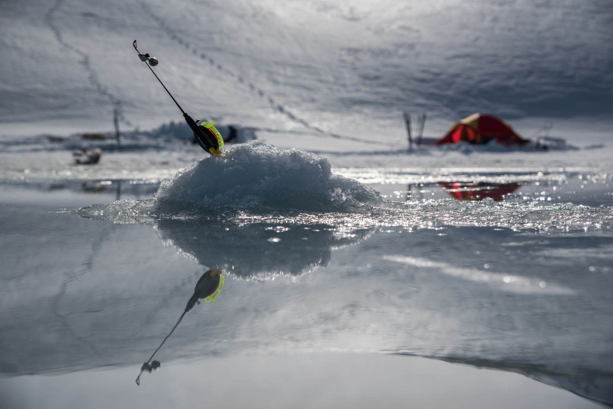 Ice fishing with your personal guide