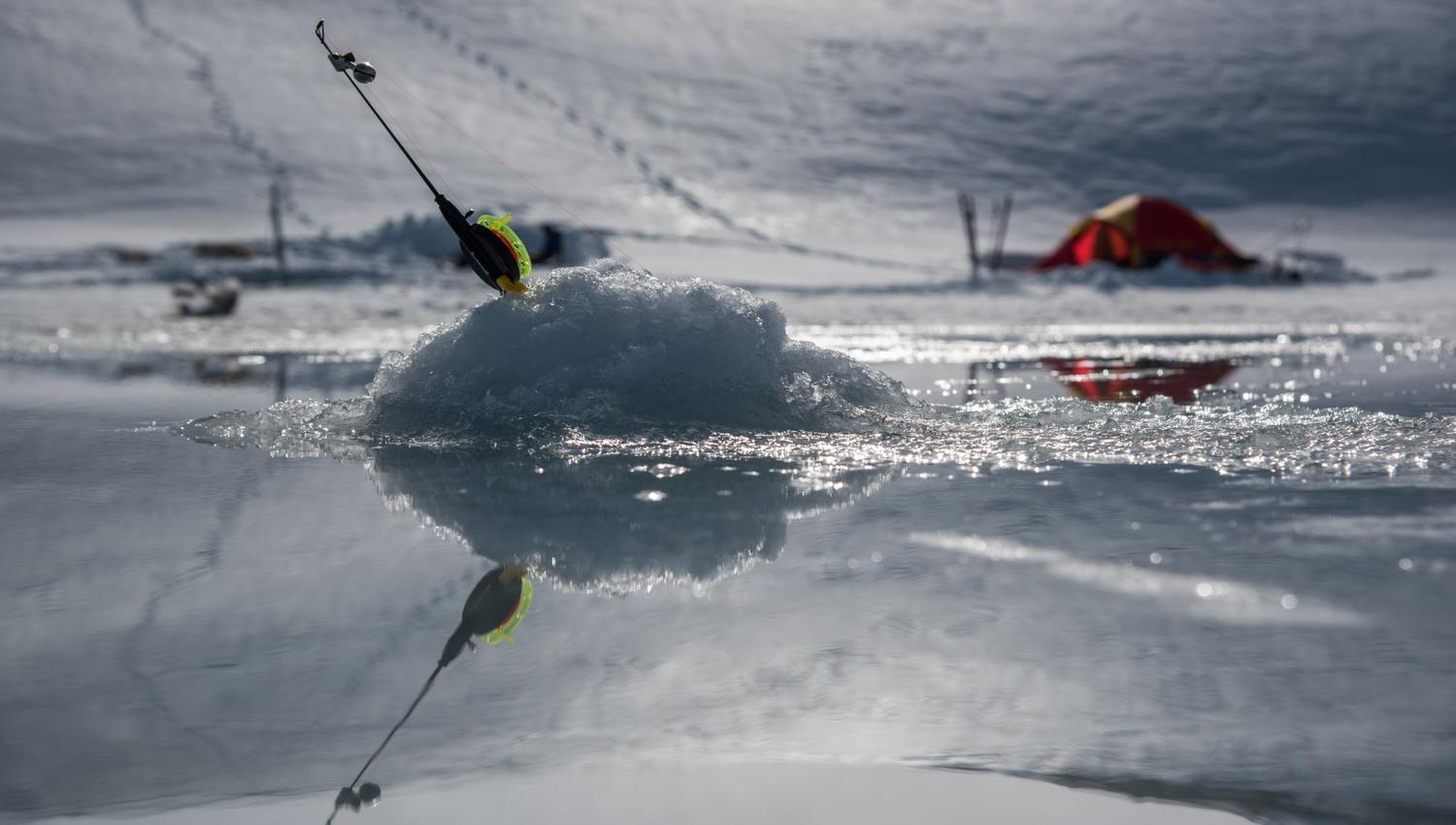 Ice fishing with your personal guide