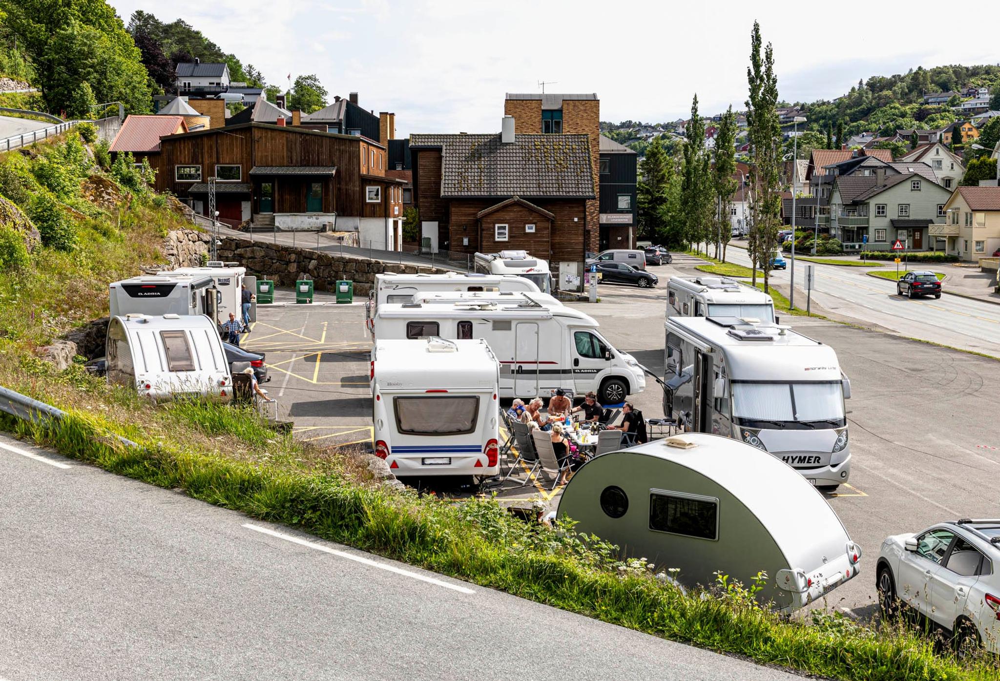 Egersund motorhome parking Sokndalsveien