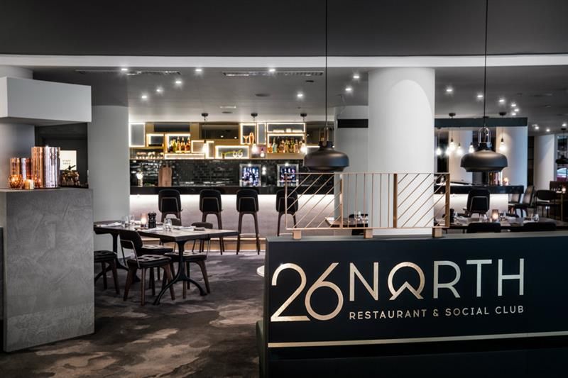 Entrance to the restaurant