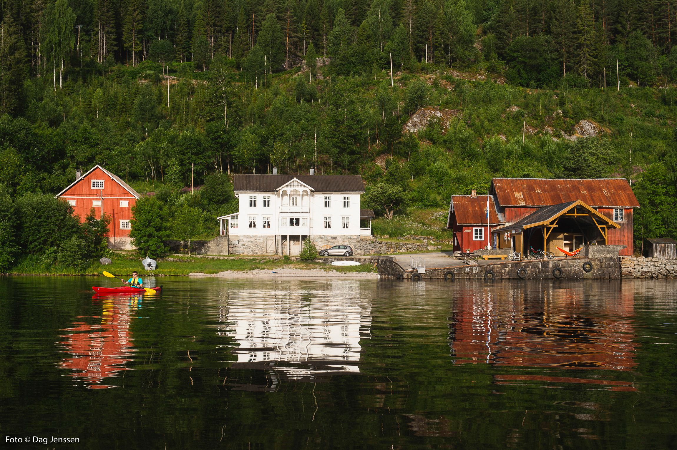 padling ved soveboksen i Bandaksli