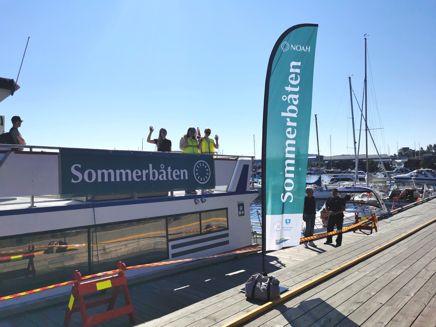 The summer boat at the quay