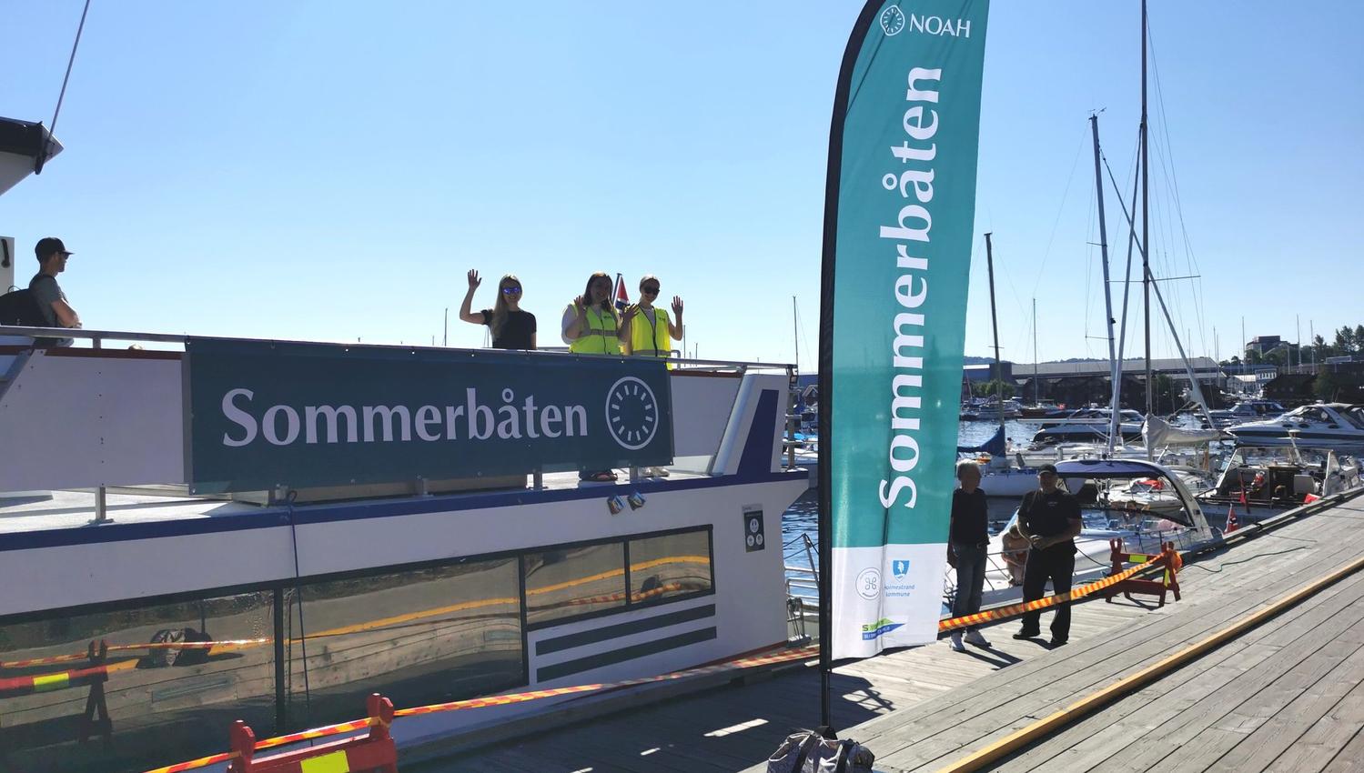 The summer boat at the quay