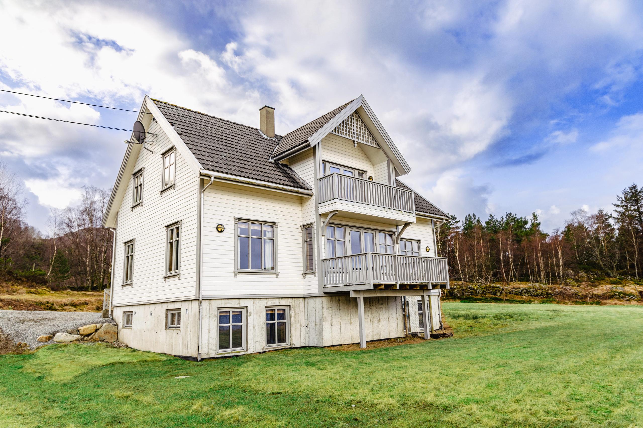 Large lawn and orchard around the house