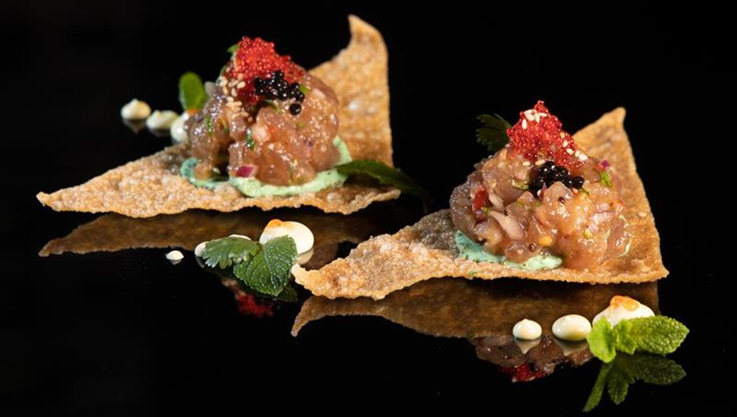 Krydret tunfisk-tartar.