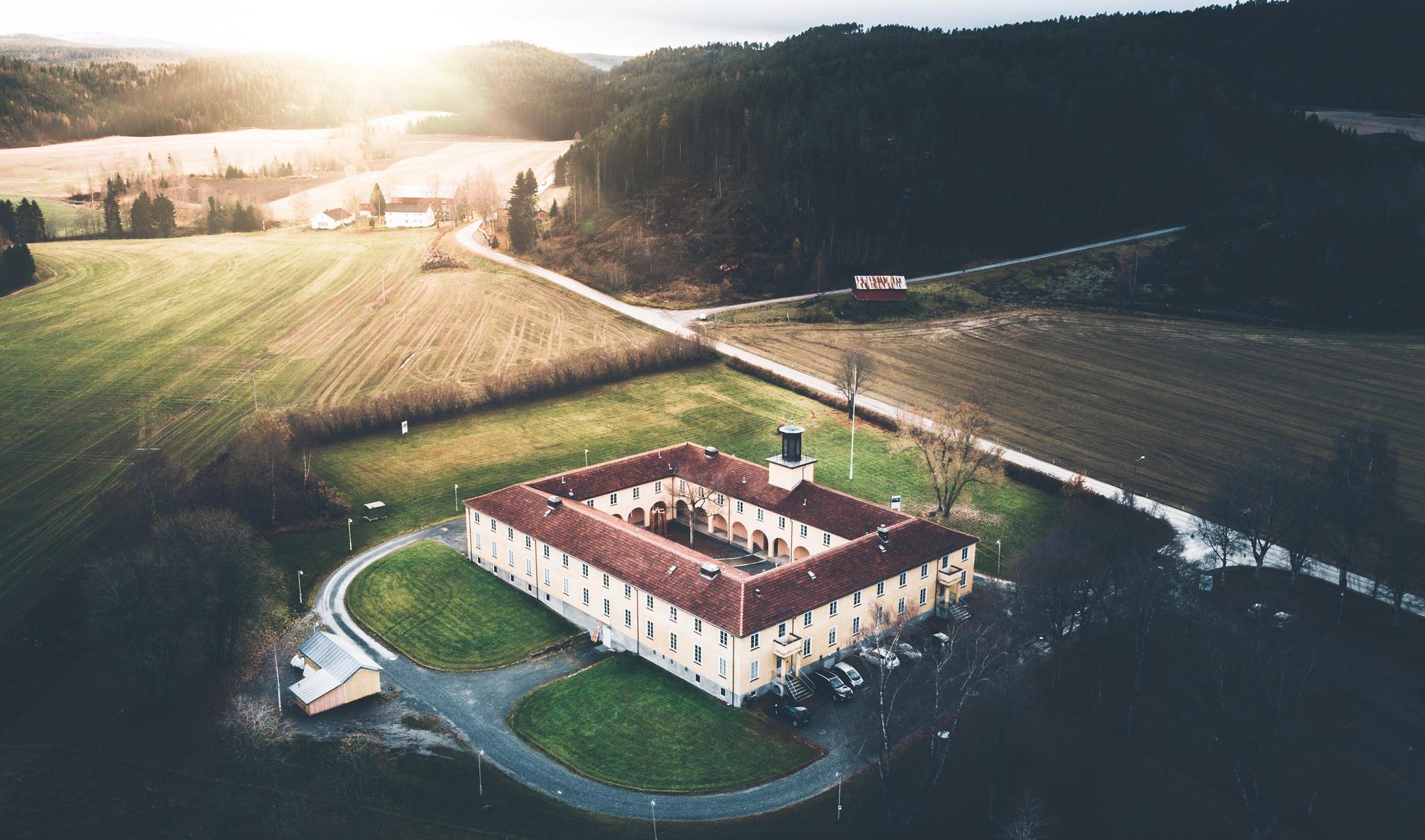 The Falstad Centre from above