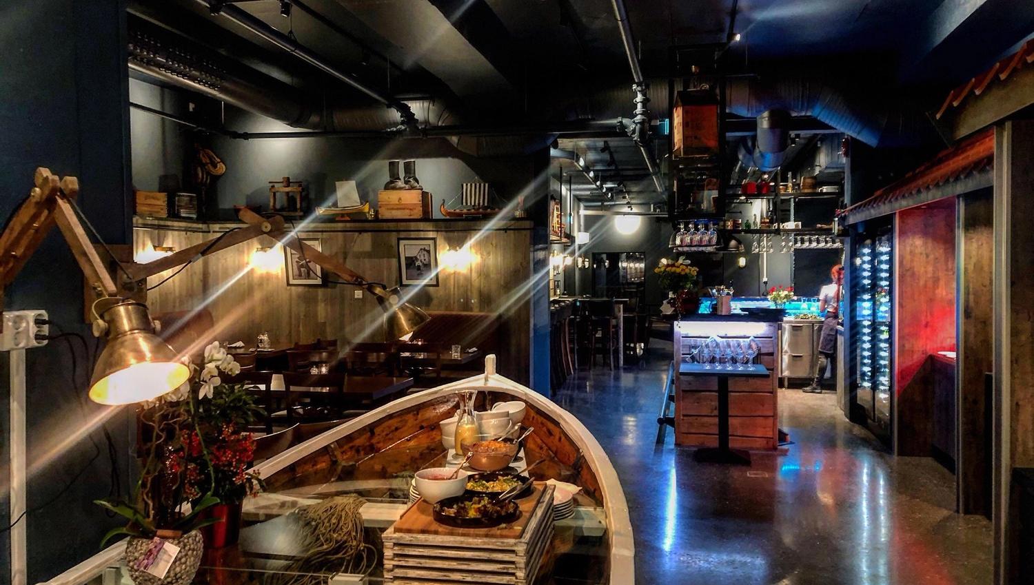 Beautiful rustic entrance to bar