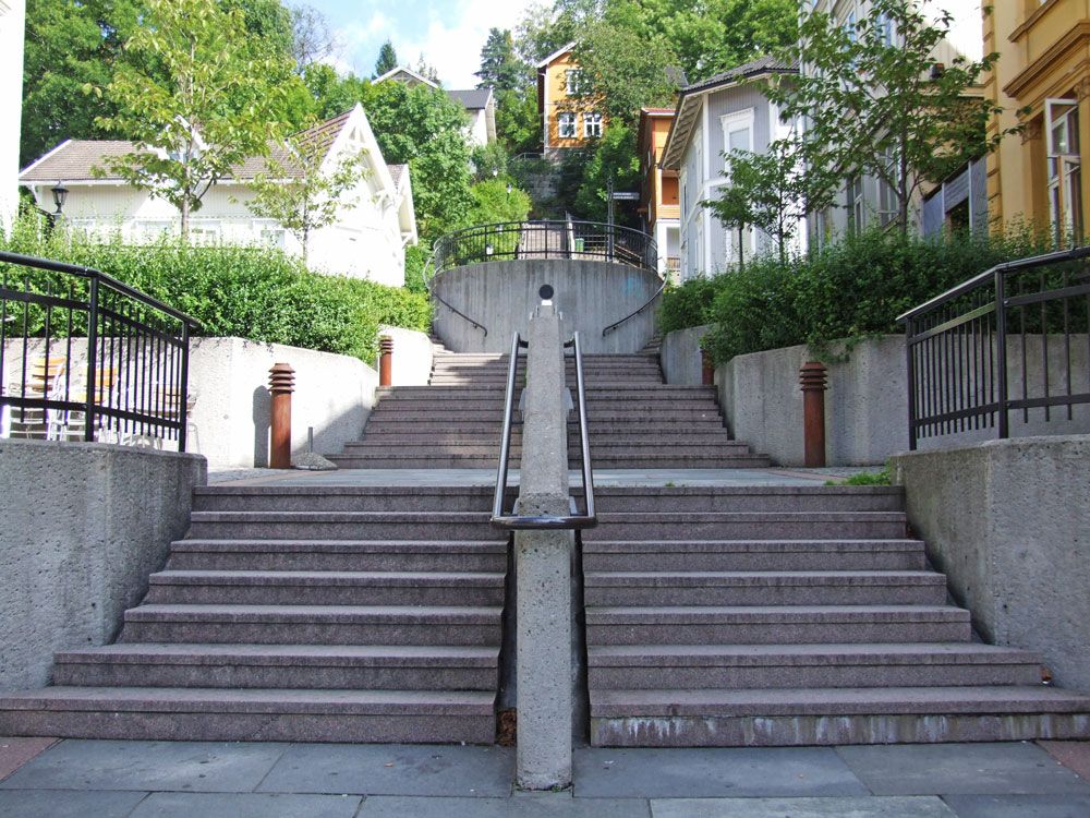 Ibsen's staircase from the bottom up
