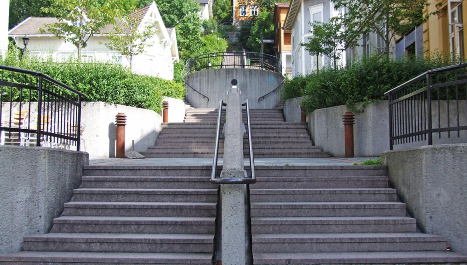 Ibsen's staircase from the bottom up