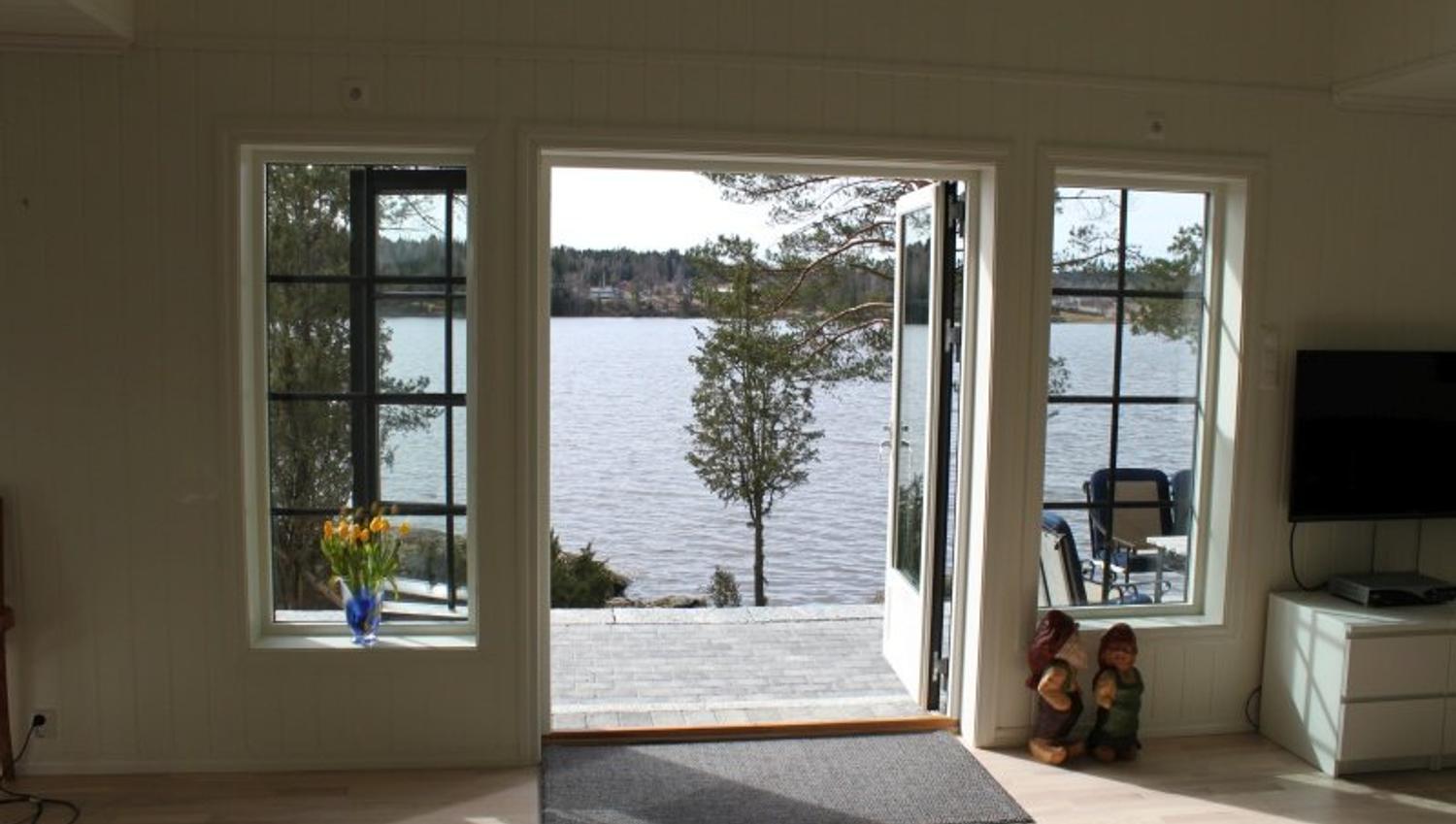 utsikt fra inngangen