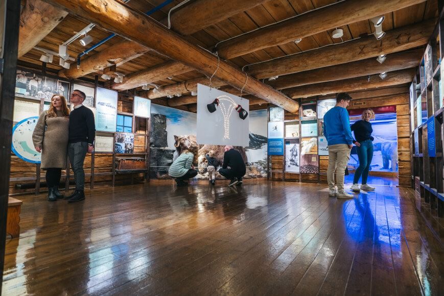 Inside of The Polar Museum in Tromso