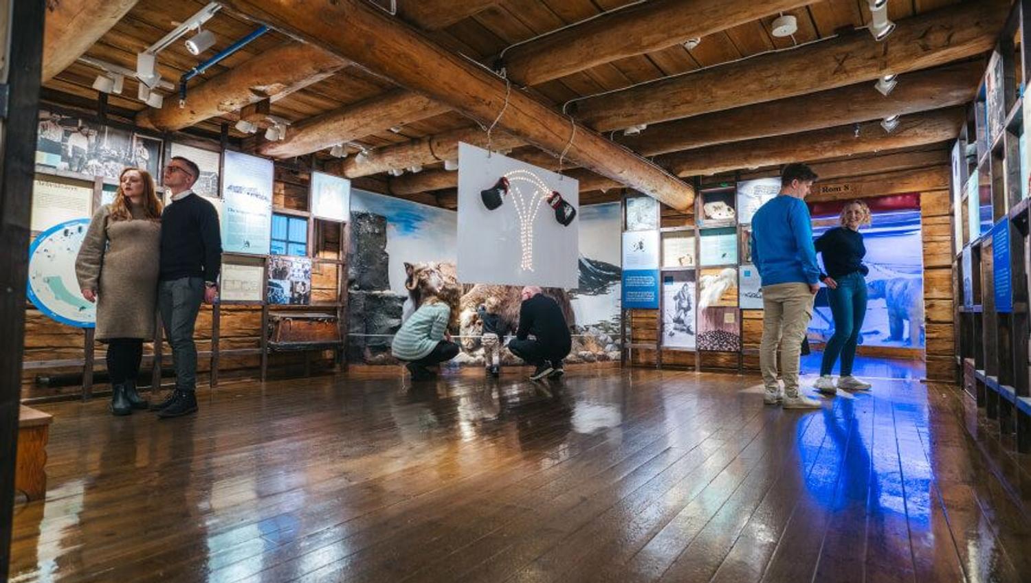 Inside of The Polar Museum in Tromso