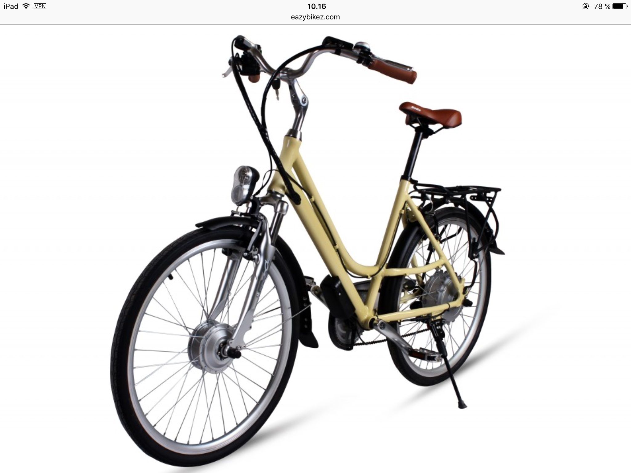 See Bergen from the seat of a bike with an El-bike