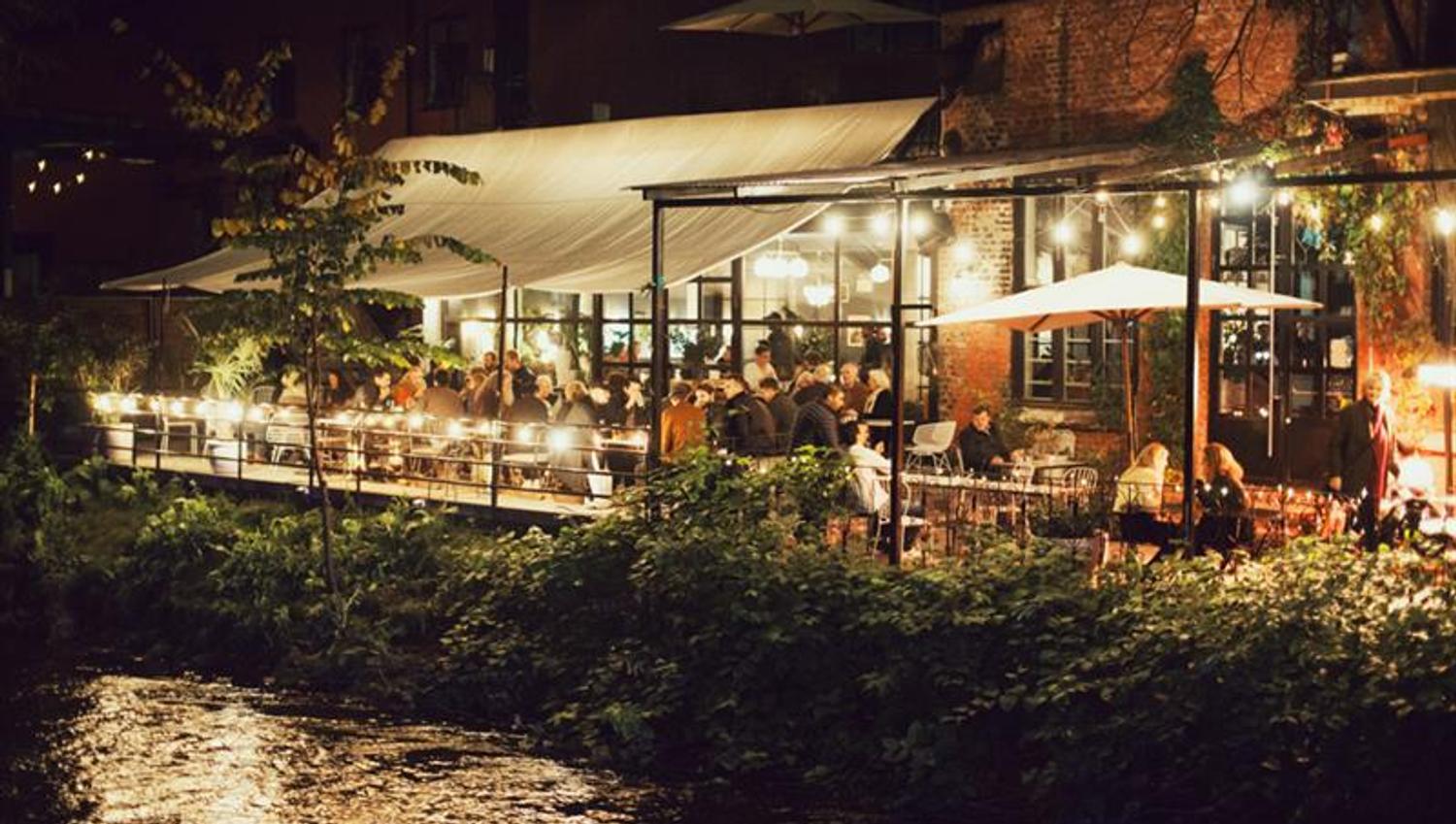 Ingensteds' terrace at Akerselva river