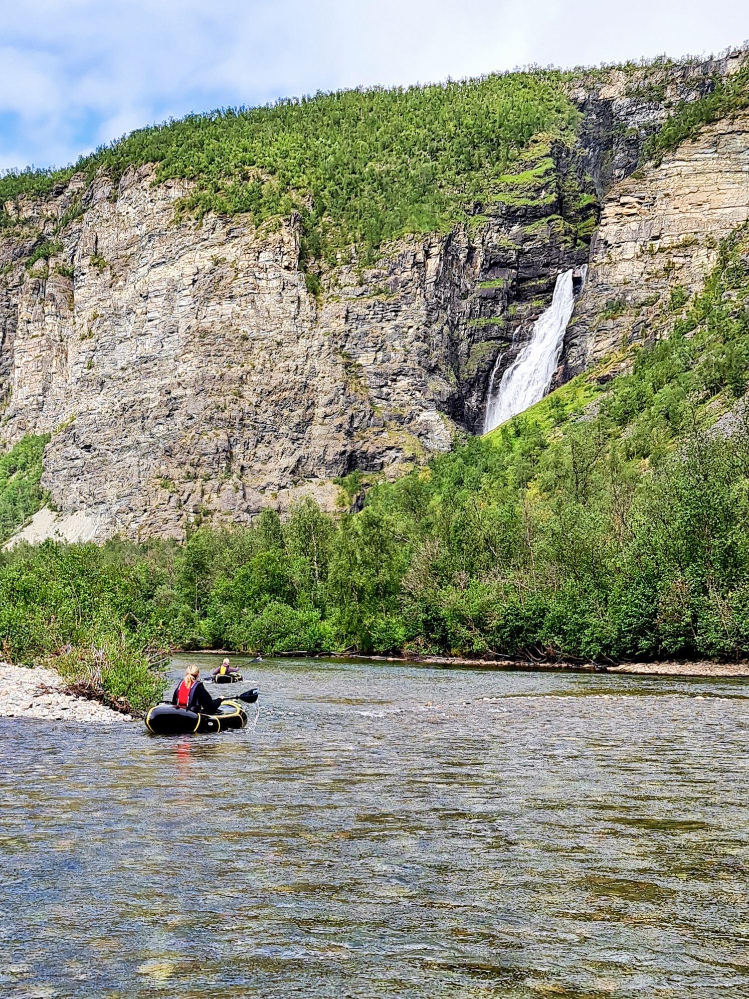 Packraft rental in Reisa National park