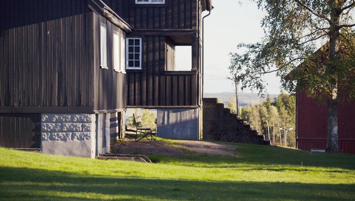 en av bygningene på fortet