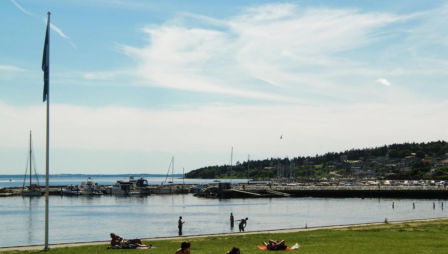 Sjøbadet blått flagg