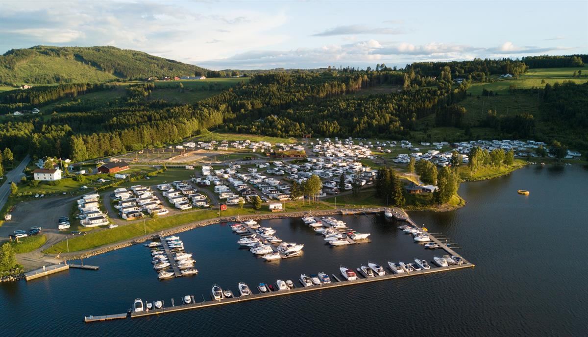 Dronebilde av Topcamp Mjøsa