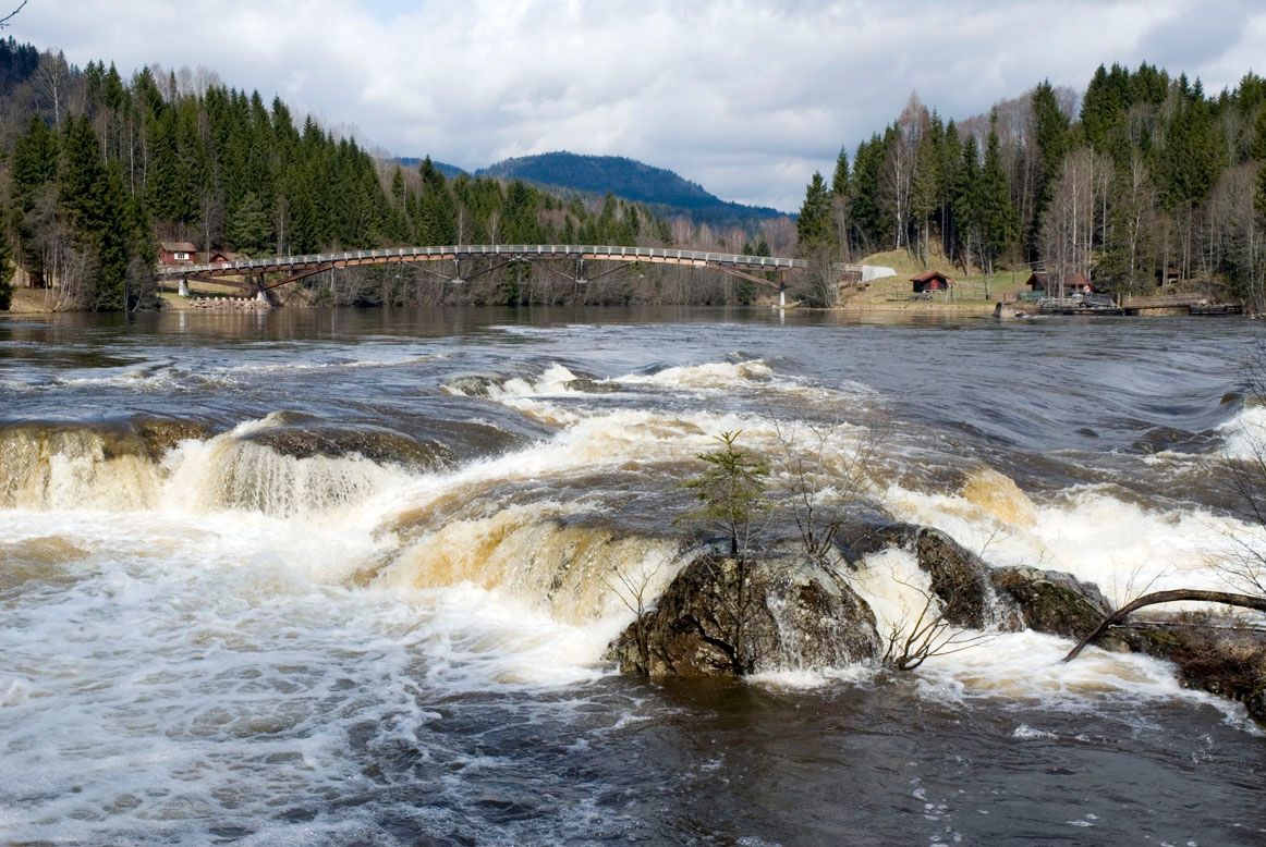 Waterfall in the river