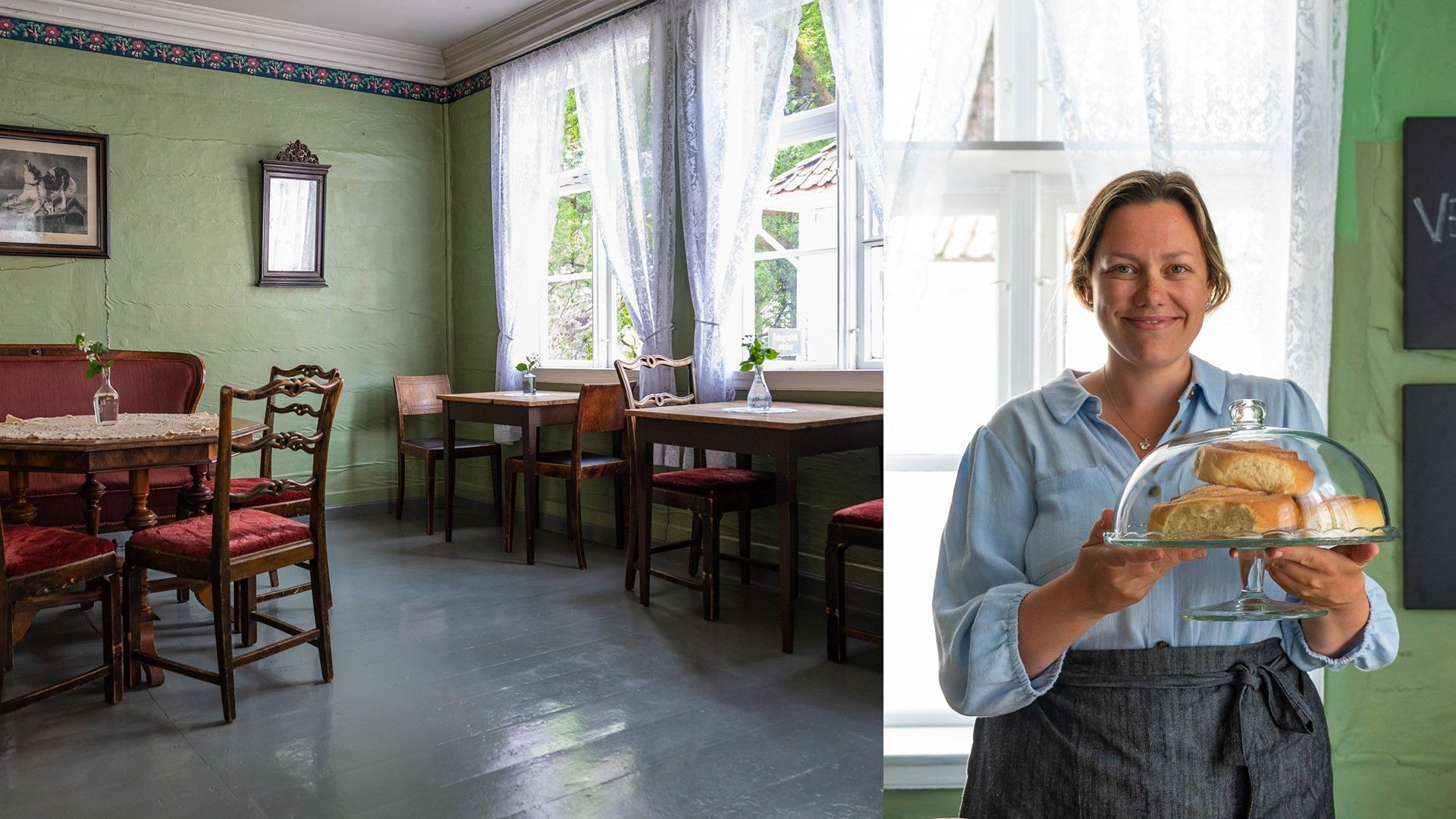 The cafe at Old Bergen Museum