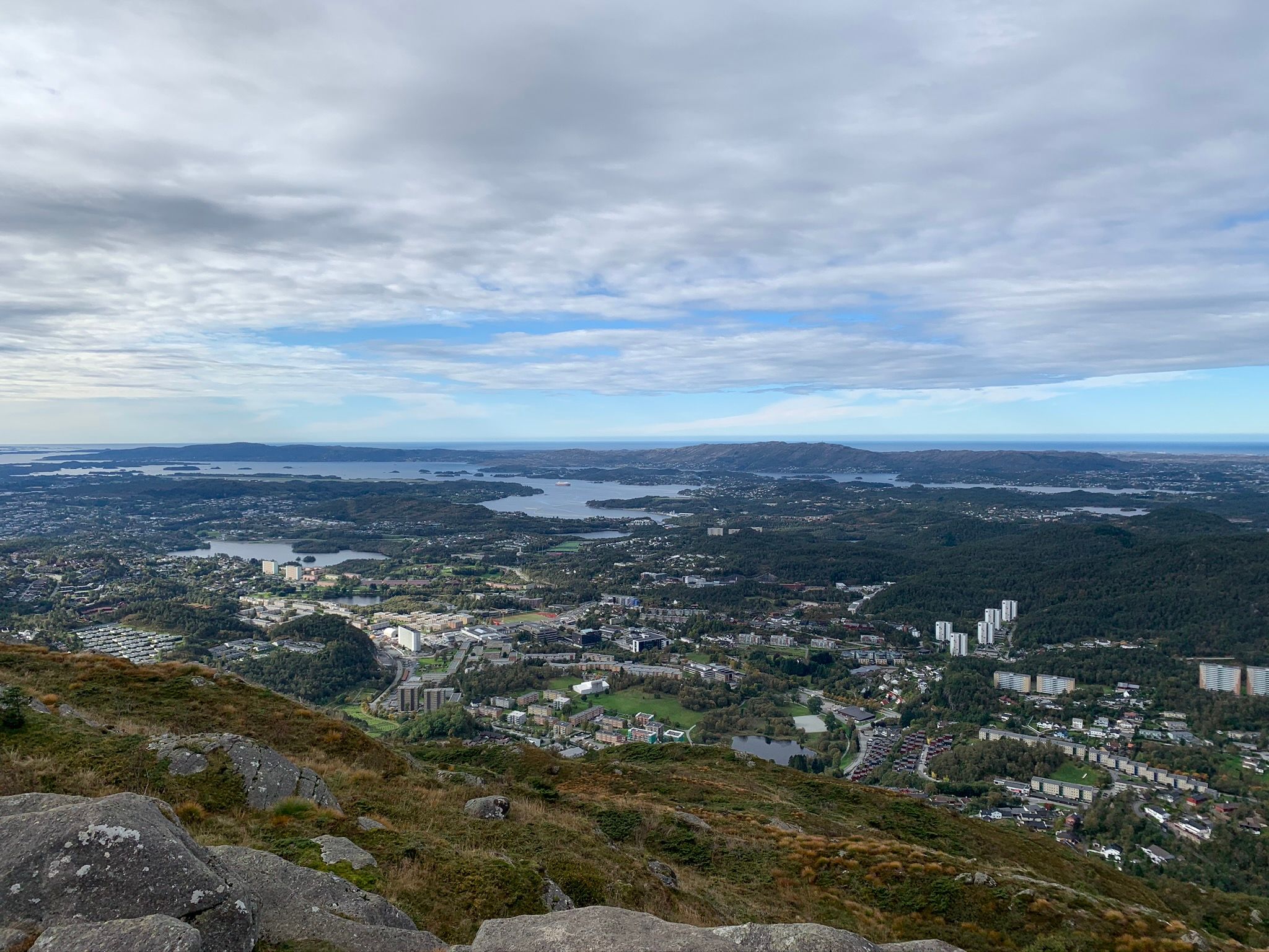 Beautful view from the top of Løvstakken